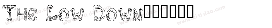 The Low Down字体转换